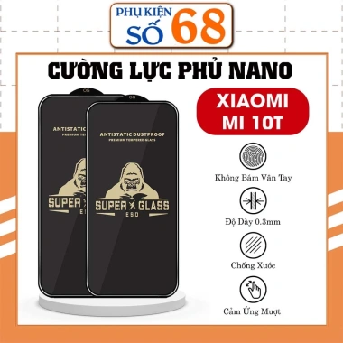 Kính cường lực Xiaomi Mi 10T bo viền bảo vệ chống rơi, va đập - Giá chỉ 27.600 VND
