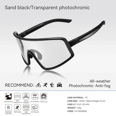 Kính đi xe đạp Rockbros Photochromic chống sương mù, gió - Ngoài trời, giá 470k 11 Kính đi xe đạp Rockbros Photochromic chống sương mù, gió - Ngoài trời, giá 470k 11