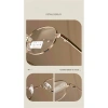 Kính đọc sách chống ánh sáng xanh dây vàng nam nữ, vàng hồng tinh tế, siêu nhẹ, từ +0 đến +400° 7
