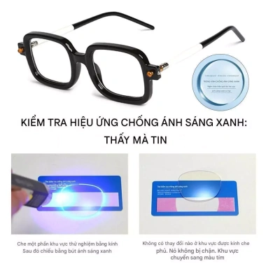 Kính đọc sách Happyleaf66 chống ánh sáng xanh, bảo vệ mắt, thiết kế vuông văn phòng giá 41.580 VND 3 Kính đọc sách Happyleaf66 chống ánh sáng xanh, bảo vệ mắt, thiết kế vuông văn phòng giá 41.580 VND 3