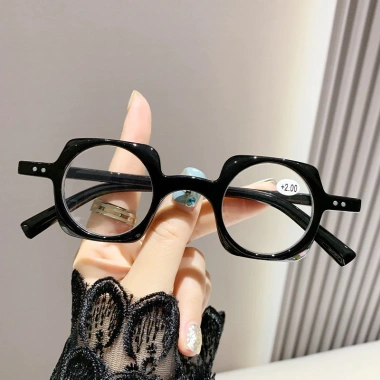Kính đọc sách khung cổ điển chống xanh nam nữ, lõm nhựa nghệ thuật, khung vuông thời trang - Giá chỉ 73.440₫