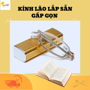 Kính Đọc Sách Lão Thị Gấp Gọn Có Hộp Đựng – Chống UV Bảo Vệ Mắt Giá 119k