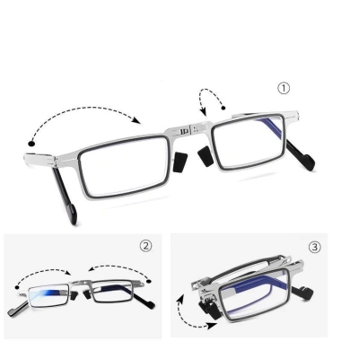 Kính Đọc Sách Siêu Nhẹ +100°~+400° Chống Ánh Sáng Xanh Gập Gọn Thoải Mái Cho Nam Nữ Giá 88.560₫