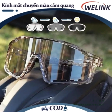 Kính đổi màu chống bụi, tia UV, bảo hộ thể thao ngoài trời - Giá chỉ 75.000