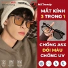 Kính đổi màu gọng vuông MKTRENDY thời trang nam nữ, nhựa cao cấp, chống ánh sáng xanh UV 138.000đ
