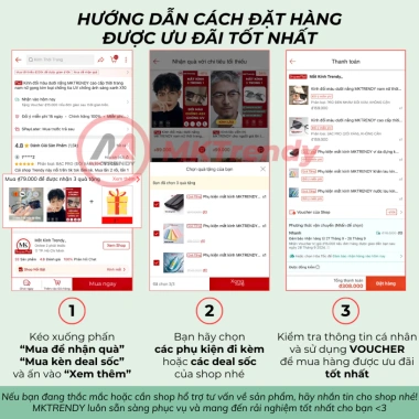 Kính đổi màu gọng vuông MKTRENDY thời trang nam nữ, nhựa cao cấp, chống ánh sáng xanh UV 138.000đ