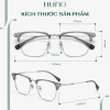 Kính đổi màu HUNO K68 2.025 Nam Nữ - Gọng vuông kim loại, thời trang, chống ánh sáng xanh, cắt cận, chỉ 199k 9