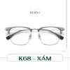 Kính đổi màu HUNO K68 2.025 Nam Nữ - Gọng vuông kim loại, thời trang, chống ánh sáng xanh, cắt cận, chỉ 199k 10