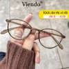 Kính Giả Cận Nam Nữ VIENDO Gọng Tròn Nhựa Đổi Màu Chống Ánh Sáng Xanh UV -1.0‑6.0 Giá 144.978 VND