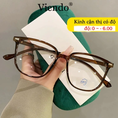 Kính Giả Cận Nam Nữ VIENDO Gọng Vuông Đổi Màu Khi Nắng Chống UV Tia Xanh Thời Trang -1.0~ -6.0 Giá 149.000đ