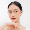 Kính Giả Cận Nam Nữ VIENDO Gọng Vuông Kim Loại Đổi Màu Chống Ánh Sáng Xanh UV - Các Độ 1.0-6.0 10