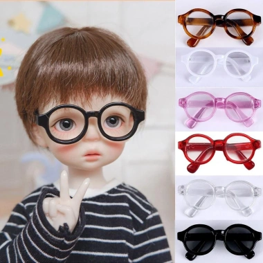 Kính gọng tròn NLINNI Mini Búp Bê - Thu nhỏ nhiều màu, phụ kiện nhựa thời trang trẻ em 39.6k