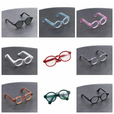 Kính gọng tròn NLINNI Mini Búp Bê - Thu nhỏ nhiều màu, phụ kiện nhựa thời trang trẻ em 39.6k