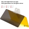 Kính HD Chống UV Ban Ngày Đêm 1PC Che Lóa Kẹp Xoay Gương Lái Xe Ô Tô Dễ Lắp Đặt 3