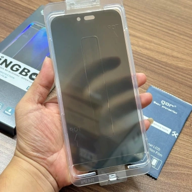 Kính iPhone Chống Nhìn Trộm 360° Khung Tự Dán GOR KiNGBON - 12‑17 Pro Max, 129k