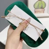 Kính không gọng kim loại siêu nhẹ, chống tia bức xạ, retro cho nam nữ - 49.680đ 2