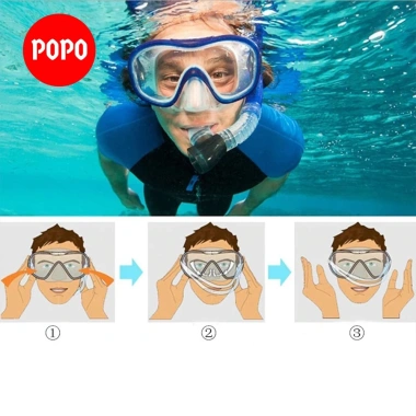 Kính lặn POPO ống thở biển cường lực, cản UV - Giá ưu đãi 259.000đ