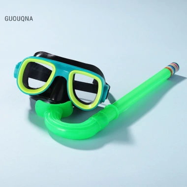 Kính lặn trẻ em Guouqna HD - Bộ ống thở, khung lớn, bảo vệ mắt, giảm giá 84.240đ