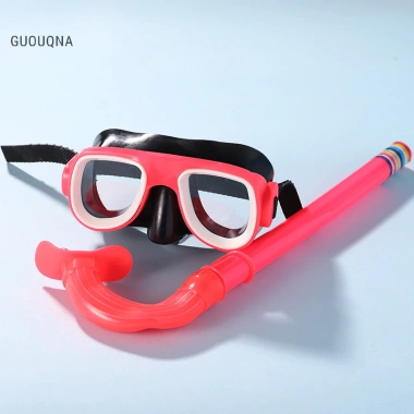 Kính lặn trẻ em Guouqna HD - Bộ ống thở, khung lớn, bảo vệ mắt, giảm giá 84.240đ