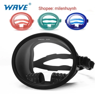 Kính lặn tròn Wave tròng cường lực cho người lớn và trẻ lớn - Giá 350.000đ