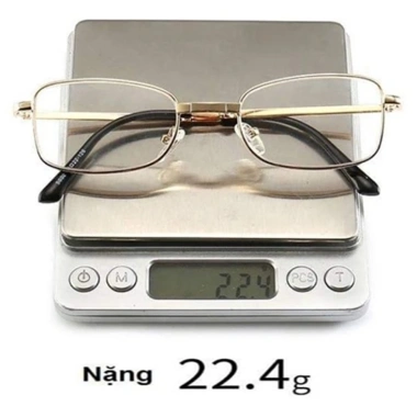 Kính lão đọc báo gấp gọn gọng kim loại, đo +05‑+4 độ, kính mắt viễn thị bền đẹp cho người già 35.000 VND