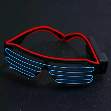 Kính LED MAOYE66SY Neon không dây 2 màu dạ quang mát mẻ thời trang tiệc cưới