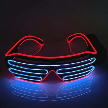 Kính LED MAOYE66SY Neon không dây 2 màu dạ quang mát mẻ thời trang tiệc cưới