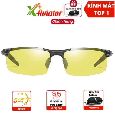 Kính Mát Aviator XPLUS 8.003 Nam Nữ – Đổi Màu Tự Động, Chống Lóa UV, Gọng Nhôm – 229.000₫ 3