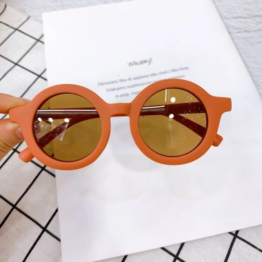 Kính mát cho bé gọng tròn Vintage chống tia UV - KM001 giảm giá 24.000₫