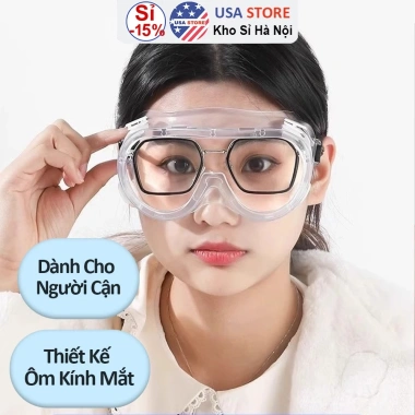 Kính Mắt Đi Đường Tránh Bụi P2 - Thiết Kế Ôm Toàn Diện, Phù Hợp Người Cận Mới, Dùng Game Ngoài Trời - Giá 18.500