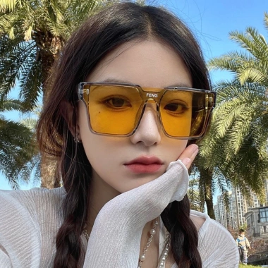 Kính mát du lịch gọng vuông retro thời trang Hàn Quốc K84 cho nam nữ - Giá ưu đãi 21.199đ