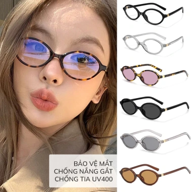 Kính mắt ELASHION Nam Nữ cao cấp gọng oval E154 - Chống ánh sáng xanh, UV, giảm giá 209k