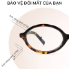 Kính mắt ELASHION Nam Nữ cao cấp gọng oval E154 - Chống ánh sáng xanh, UV, giảm giá 209k 4