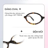 Kính mắt ELASHION Nam Nữ cao cấp gọng oval E154 - Chống ánh sáng xanh, UV, giảm giá 209k 5