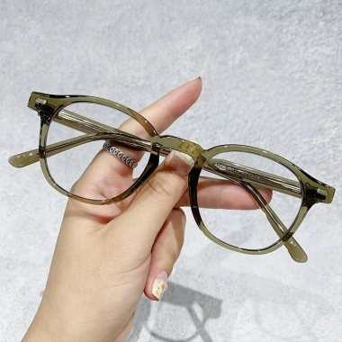 Kính Mắt Gọng Cận Nam Nữ Oval TR90 Cao Cấp Cốt Kim Loại Mã C102 - Giá chỉ 179k