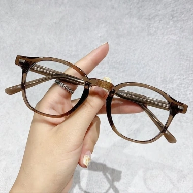 Kính Mắt Gọng Cận Nam Nữ Oval TR90 Cao Cấp Cốt Kim Loại Mã C102 - Giá chỉ 179k