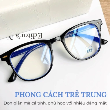 Kính mắt gọng không độ Hàn Quốc, chống ánh sáng xanh, thay tròng cận, nữ nam 21k