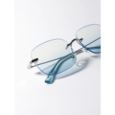 Kính mát không viền gradient UV400 gọng vuông nữ 2.024 đi biển du lịch 100k 6 Kính mát không viền gradient UV400 gọng vuông nữ 2.024 đi biển du lịch 100k 6