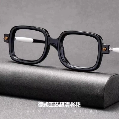 Kính mắt lưỡi dày 0-400° cá tính cho nam nữ, đổi màu ánh sáng xanh, bảo vệ cận thị - 46.440₫