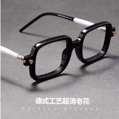 Kính mắt lưỡi dày 0-400° cá tính cho nam nữ, đổi màu ánh sáng xanh, bảo vệ cận thị - 46.440₫