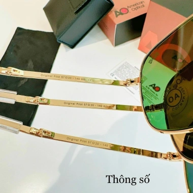 Kính Mắt Nam American Optical AO Thủy tinh Gọng Vàng 20K Chống UV Giá 249.000₫ 4