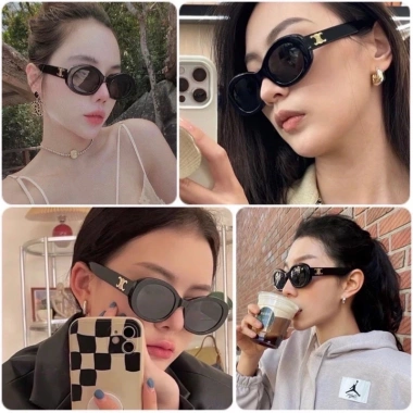 Kính Mát Nam Nữ Dáng Mắt Tròn Hot Trend 2 Màu Đen Trắng – Thiết Kế Trẻ Trung Kiểu Châu Âu Phù Hợp Mọi Khuôn Mặt