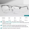 Kính mắt nam nữ trong suốt đổi màu, gọng cận 0 độ thời trang, chống ánh sáng xanh UV Hàn Quốc 2
