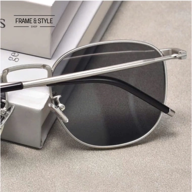 Kính Mát Nam Nữ Vuông Gọng Titanium - Chống UV+ Phong Cách Tân Cổ Điển - 165k 5