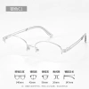 Kính mắt nữ gọng vàng bầu dục, mặt trơn, chống ánh sáng xanh, nửa khung – giảm 21% 7