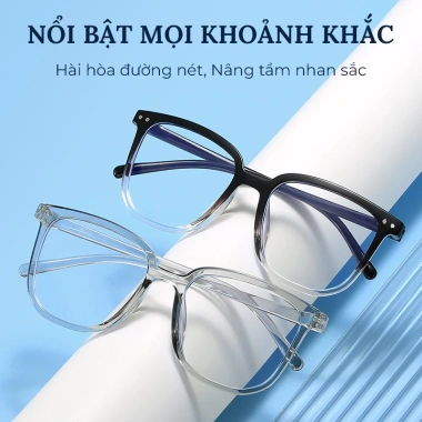 Kính mắt nữ nam ABICA 072 gọng vuông, chống ánh sáng xanh UV, giá 21.900₫ 6
