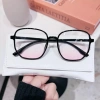 Kính mắt nữ nhiều màu 2 chấm giá rẻ, hiệu ứng má hồng dễ thương, gọng đen 6