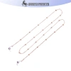 Kính mắt nữ vàng mới, dây xích thời trang, kính mát đọc sách, đính hạt, giảm giá 28.6k - Onetimingfine 7