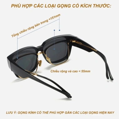 Kính mát phân cực ANDU đeo chồng cận và ngoài gọng, chống UV, siêu nhẹ 99.000₫ 3 Kính mát phân cực ANDU đeo chồng cận và ngoài gọng, chống UV, siêu nhẹ 99.000₫ 3