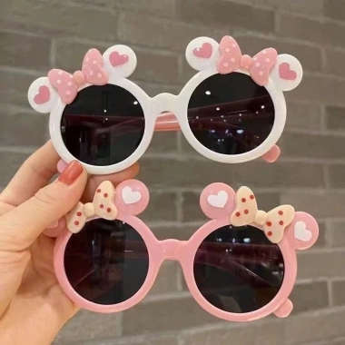 Kính mắt thời trang bé 1‑6 tuổi tròn UV KB1, bảo vệ mắt trai‑gái, giá 26.099₫